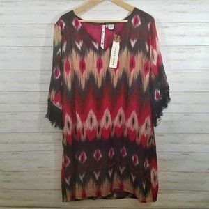 NWT Rancho Estancia Fringe Tunic Western XL